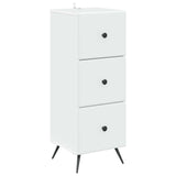 Drawer Cabinet White 33 x 34.5 x 90 cm Engineered Wood 895535