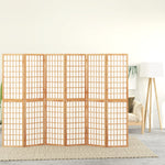 ZNTS Folding 6-Panel Room Divider Japanese Style 240x170 cm 352086