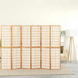 Folding 6-Panel Room Divider Japanese Style 240x170 cm 352086