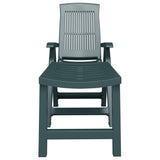 Sun Lounger Green Plastic Standard Foldable Sun Lounger 364706