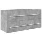 2 Piece Bathroom Furniture Set Concrete Grey Engineered Wood 3324963
