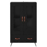 Highboard with Drawer Black Oak 69.5 x 31 x 115 cm 882507