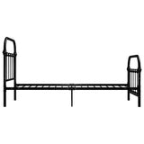 Bed Frame without Mattress Black Metal 90x200 cm 284498