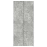 Shoe Cabinet with Shelf Grey 80 x 35.5 x 180 cm Engineered wood 3333839