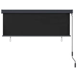 Roller Blind Anthracite 180 x 250 cm Fabric and Aluminum 362084