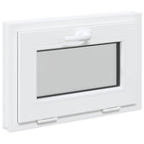 Basement Window RISOR 60 x 40 cm PVC and Glass White 42047263