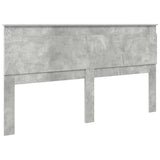 Headboard with Headboard Concrete Grey 200 cm Engineered Wood 887420