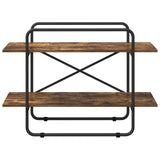 Bookshelf 2-Tier 100 x 35 x 70 cm PB Smoked Oak 8007800