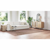 Anti-slip Shaggy Rug Brown 200 x 290 cm PP 4019797