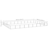 Dog Kennel Silver 54 m Steel 3082177