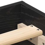 Bed Frame without Mattress Black Oak 160x200 cm Engineered Wood 3329334