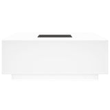 ZNTS Coffee Table with Infinity LED White 100x100x40 cm 3284042