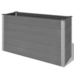 ZNTS Garden Raised Bed WPC 150x50x91 cm Grey 43608