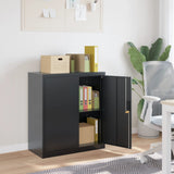 File Cabinet Anthracite 79x40x90 cm Steel 339735