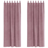 Blackout Curtains 2 pcs Dark Pink 140 x 245 cm Velvet 4107251
