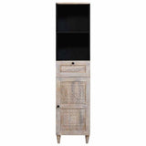 Bathroom Cabinet White 38 x 33 x 160 cm Engineered Wood 4018138