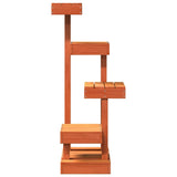 Cat Tree Wax Brown 45.5x49x103 cm Solid Wood Pine 847132