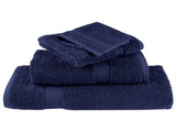 8 Piece Premium Towel Set SOLUND Navy Blue 600 gsm 137541