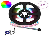 LED Strip 12 pcs Black and Transparent 250 mm 3429113