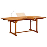 Garden Dining Set Natural wood Solid Acacia wood Medium 3079637