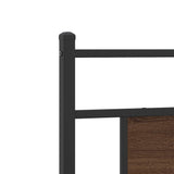 Bed Frame without Mattress Brown Oak 80x200 cm Engineered Wood 4106989