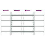 Security Grille for Windows with 4 Crossbars 3 pcs 630-1140 mm 42031280