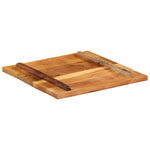 Square Table Top 60x60 cm 25-27 mm Solid Reclaimed Wood 286052