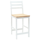 Dining Chairs 2 pcs Solid Rubber Wood White 40 x 47.5 x 99.5 cm 42020470
