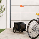 Pet Bike Trailer Black Oxford Fabric and Iron 93996