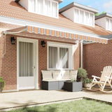 Retractable Awning Blue and Orange 400 x 200 cm 3329842