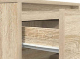 Bedside Cabinet with LED Lights Sonoma Oak 38x34x65 cm 861303
