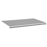 Replacement Fabric for Awning Anthracite and White 6x3.5 m 311994