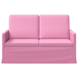 2 Seater Sofa Pink 130 x 81 x 82 cm Fabric 42041051