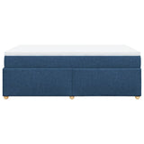 Box Spring Bed with Mattress Blue 120x200 cm Fabric 3285372