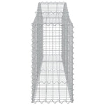 Arched Gabion Basket 200x30x60/80 cm Galvanised Iron 153383