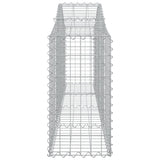 Arched Gabion Basket 200x30x60/80 cm Galvanised Iron 153383