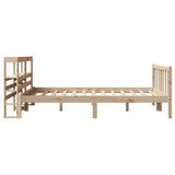 Bed Frame without Mattress 140x190 cm Solid Wood Pine 3305753
