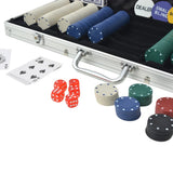 Poker Set with 500 Chips Aluminium 80180