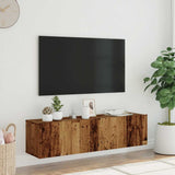 Wall Mounted TV Cabinet Old Wood 120x30x30 cm Engineered Wood 856020