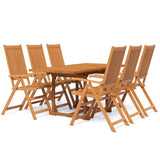 Garden Dining Set Natural Wood Solid Acacia wood Medium 3079646
