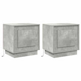 Bedside Cabinet 2 pcs Concrete Grey 44 x 34.5 x 45 cm 869569