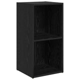TV Cabinet Set Wall-mounted 6 pcs Black Oak Engineered Wood 3393163