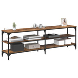 TV Cabinet Old Wood 160 x 30 x 50 cm Engineered Wood and Iron 881288