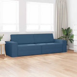 Floor Sofa Bed Navy Blue 245 x 78 x 77 cm Fabric 4106722
