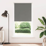 Roller Blind Blackout Grey 115x210 cm Fabric Width 110.7 cm Polyester 4011183