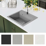 Granite Kitchen Sink Single Basin Grey 142955