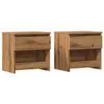 ZNTS Bedside Cabinets 2 pcs Artisan Oak 40x30x39 cm Engineered Wood 856409