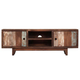 244960 TV Cabinet Solid Acacia Wood Vintage 118x30x40 cm