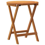 Garden Table Folding Natural 60 x 60 x 72 cm Solid Acacia Wood 4105491