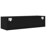 TV Cabinets 2 pcs Black Oak 100x31x25.5 cm Engineered Wood 861475